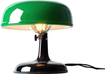 Vintage Green Enamel Desk Lamp