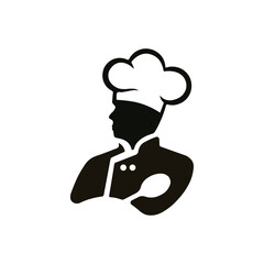 Detailed chef logo