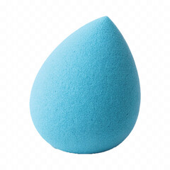 realistic smooth makeup sponge for blending cosmetics in different colour style isolated on transparent background