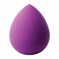 realistic smooth makeup sponge for blending cosmetics in different colour style isolated on transparent background
