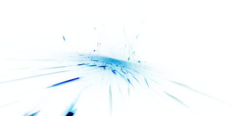 Kraftvolle Farbexplosion in Blau – Dynamische blaue Farbklekse in Bewegung – Farbpartikel, schnell, Forschung, Wissenschaft, Design