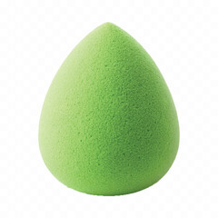 realistic smooth makeup sponge for blending cosmetics in different colour style isolated on transparent background