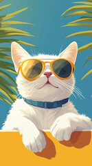 cat in sunglasses