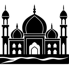 taj mahal vector illustration
