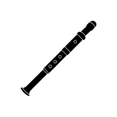 tin whistle with mouthpiece on white background   
