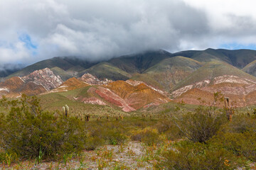 Part of scenic Route 33 in Salta province in northwestern Argentina.
