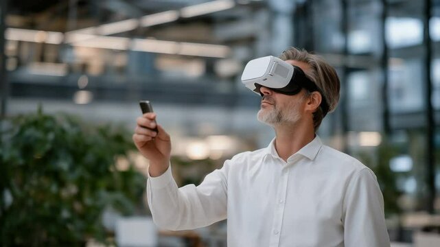 Explore cutting-edge virtual reality development with a user testing VR goggles.