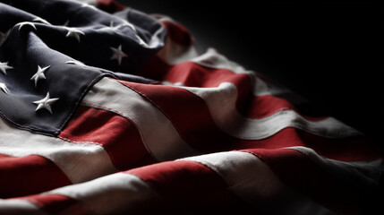 Macro american flag, Independence Day