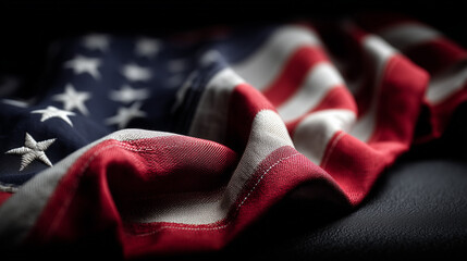 Macro american flag, Independence Day