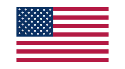 USA American Flag with perfect ration and accurate colour 