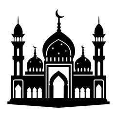 Mosque Silhouette vector illustration