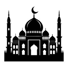 Mosque Silhouette vector illustration