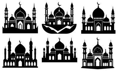 Mosque Silhouette vector illustration