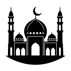 Mosque Silhouette vector illustration