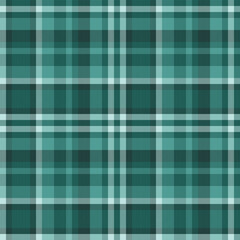 Seamless teal and white plaid pattern.  Perfect for textile designs, website backgrounds, or crafting projects.  Evokes feelings of comfort and tradition.