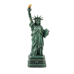 Statue of Liberty Figurine on transparent background