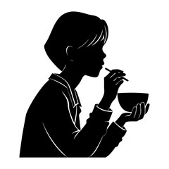 Manger Silhouette vector illustration