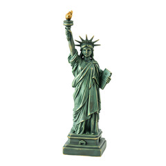 Statue of Liberty Figurine on transparent background