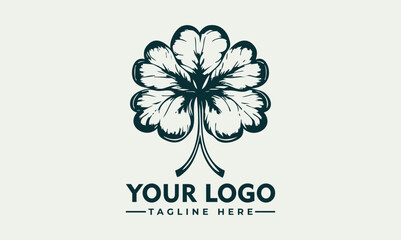 Delicate Line Art Illustration of a Five-Petal Flower with Simple Stem and Leaf. Floral Design Concept