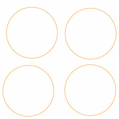 golden circle, set of Golden geometric polygonal frames with glitter effect isolated on white background.