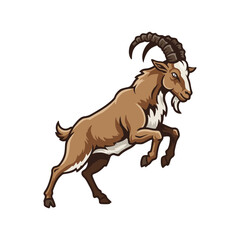 goat vector illustration on white background