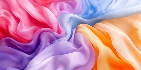 Fototapeta premium Colorful Fabric Texture Close Up