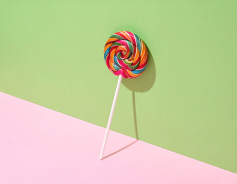 Lillipop colorful still life scene