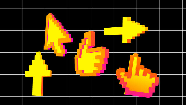 8 Bit Gesture Icons
