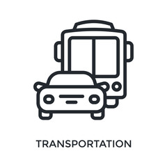 Transportation Icon Outline Style. Vector Illustration For Graphic Design