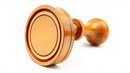 Rubber Stamp with Wooden Handle