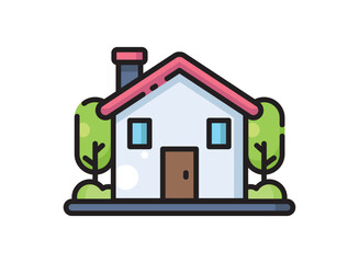 set icon of an Building Home Fill Style
