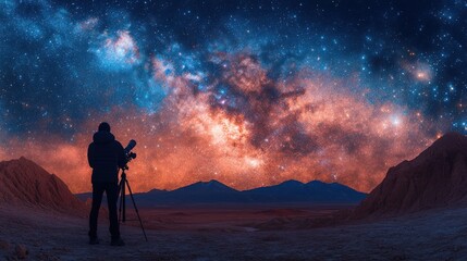 Night sky, Milky Way, astrophotography