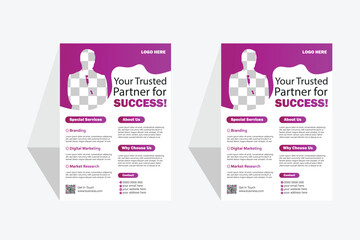 Modern business flyer templet design