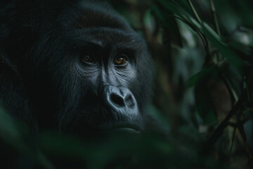 Obraz premium Sitting Gorilla