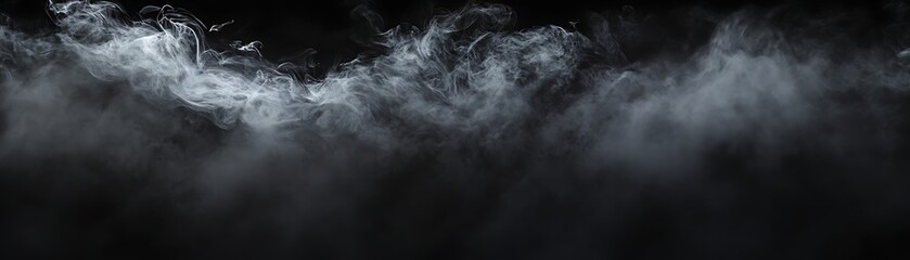 Smooth Jet Black to Smoky Graphite Gradient Transition on Deep Obsidian Black Monochrome Background with Subtle Contrast - Ultrawide Template