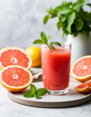 Grapefruit: Fresh Fruit, Slices, and Creative Scenes