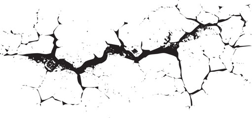 Grunge crack  Dusty Vintage Vector Design