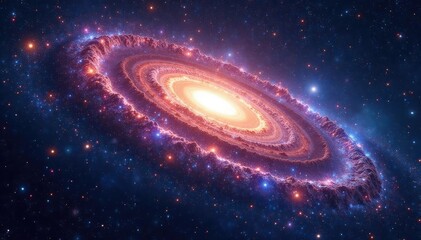 Vast, swirling galaxy, Andromeda's spiral arms stretching into infinity Cosmic dust, stellar birth, deep space , Milky Way, astronomy, deep space