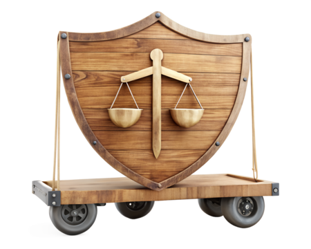 antique scales of justice isolated on a white background. PNG Transparent file type with high definition quality Available.