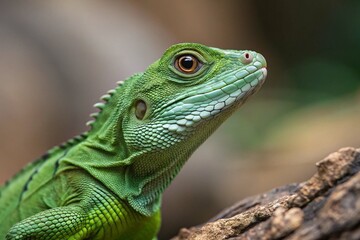 Obraz premium iguana on a tree