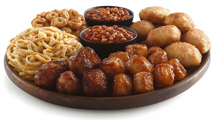 Assorted food platter display