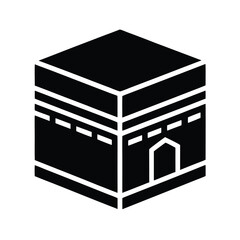 Kaaba Icon Islamic Sacred House, Mecca, Hajj Pilgrimage Symbol