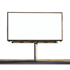 Obraz premium Empty Blank Billboard Ready for Advertising Design