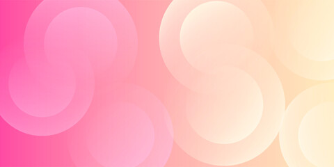 Minimalist banner background, pastel colorful, pink and yellow gradations eps 10