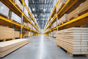 Spacious warehouse interior filled with pallets illustrating effective factory asset management and storage solutions