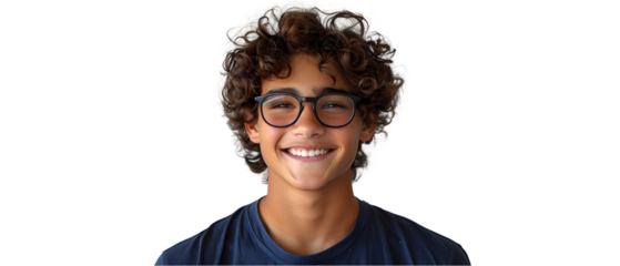 Smiling Teen Boy Portrait.