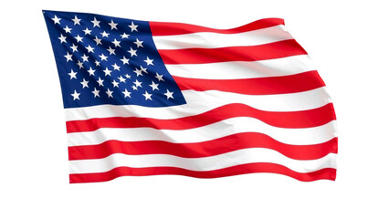 Fototapeta premium national flag of united states of america isolated on white background
