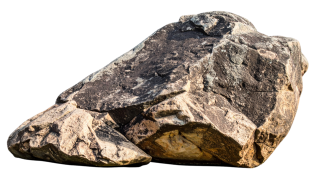 Large, rugged stone with rough texture and natural irregular shape.