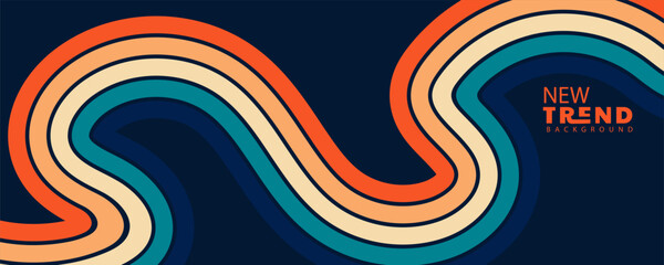 Abstract orange and red gradient geometric shape circle background. Modern futuristic background. Can be use for landing page, book covers, brochures, flyers, abstract background