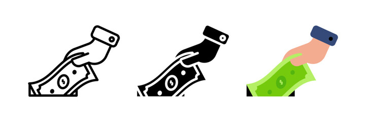 Investment icon set. for mobile concept and web design on white background